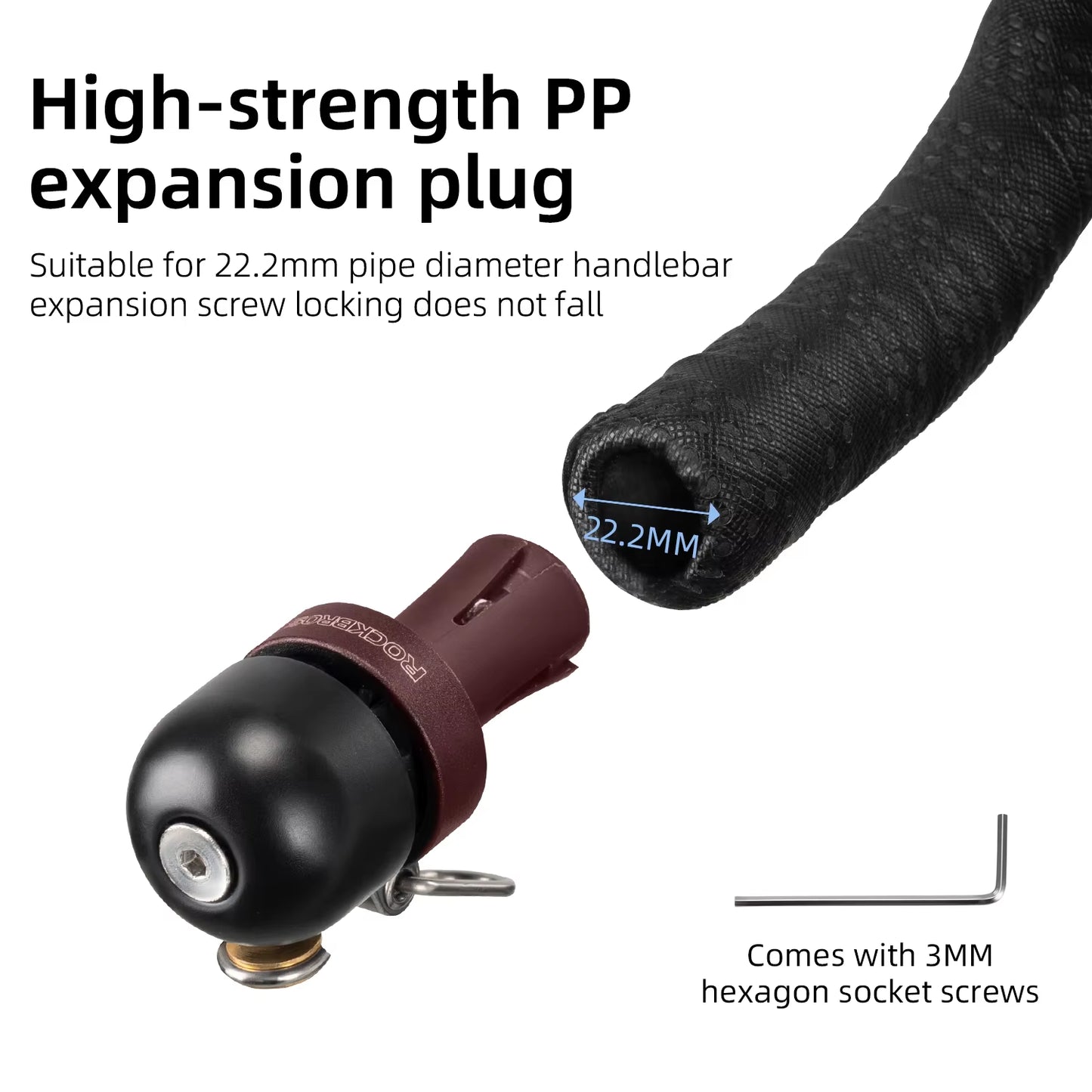 Bicycle Bell Curved Handlebar Plug Bell Horn Waterproof 80Db Loud High Decibel Ring Alarm Bell Road Bike Accessories