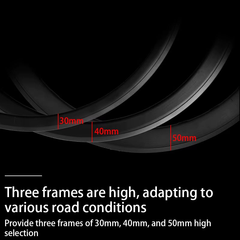 NO LOGO 700C Ultra-Light Carbon Fiber Tube HUB 120 Ring Road Bike Wheel V Brake Double Aluminum Alloy Depth 30/40/50Mm Wheelset